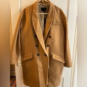 Banana Republic buttoned long pea coat/trench coat